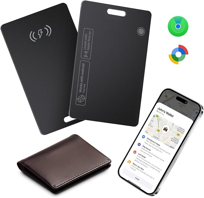 StrideSafe™-sporingskort for lommebok – Apple Find My og Google Find Hub
